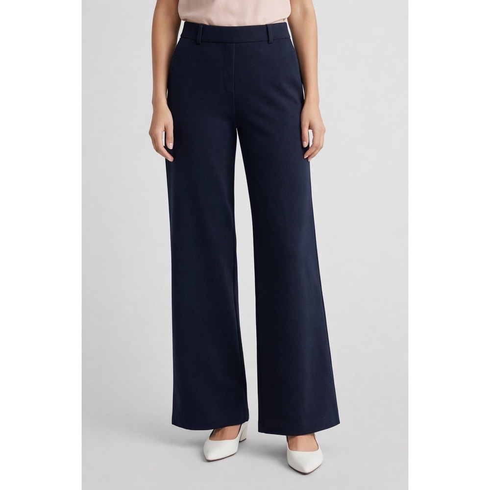 OGL Move‎ Navy Wide Leg Pants NWT Size Large High Waist Stretch Work Casual